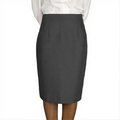 Ladies Classic Straight Lined EasyWear Skirt Gray